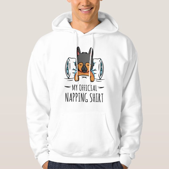 My official napping shirt with sleeping Dog (Front)