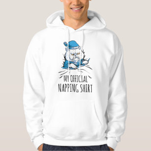 My official napping shirt with sleeping Dog