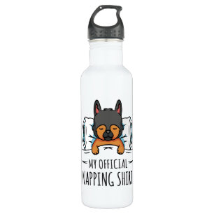 My official napping shirt with sleeping Dog 710 Ml Water Bottle