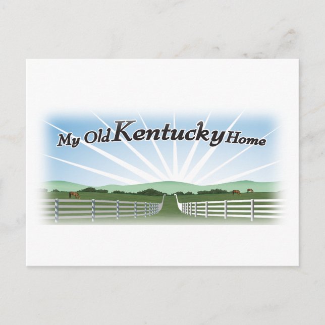 My old Kentucky home Postcard (Front)