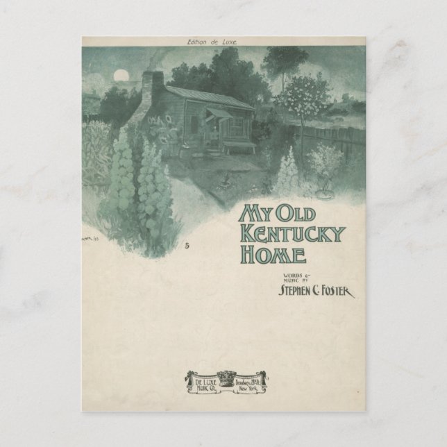 My Old Kentucky Home Postcard (Front)