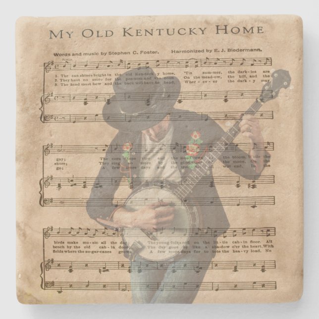 MY OLD KENTUCKY HOME STONE COASTER (Front)