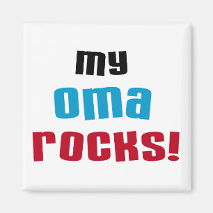 My Oma Rocks T-shirts and Gifts Magnet