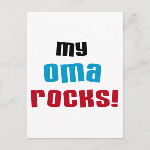 My Oma Rocks T-shirts and Gifts Postcard