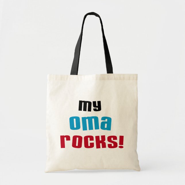 My Oma Rocks T-shirts and Gifts Tote Bag (Front)