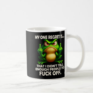 My One Regret Is Funny Frog Vintage Gift  Coffee Mug