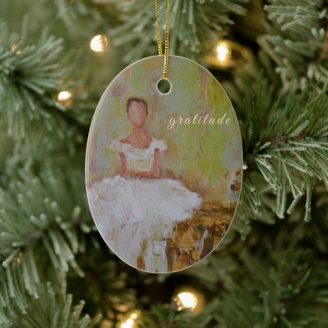 My one word ceramic ornament (Tree)