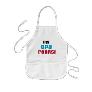My Opa Rocks T-shirts and Gifts Kids Apron
