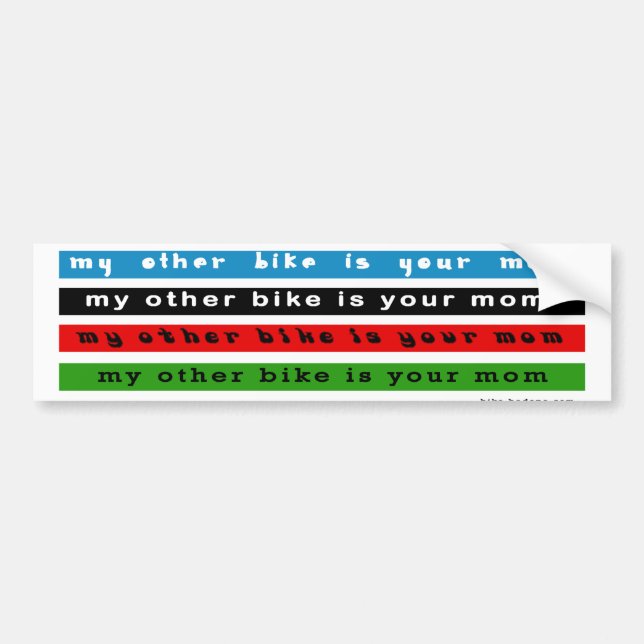 my other bike is your mum bumper sticker (Front)