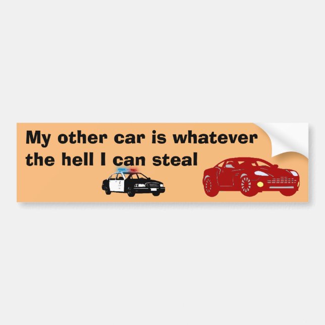 My Other Car Bumper Sticker (Front)