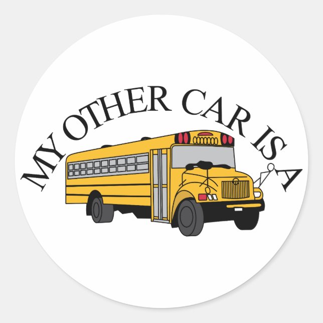 My Other Car Classic Round Sticker (Front)