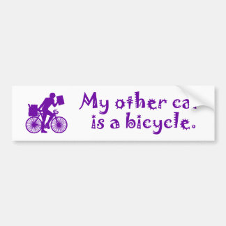 My other car is a bicycle bumper sticker