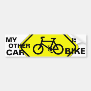 MY OTHER CAR IS A BIKE BUMPER STICKER