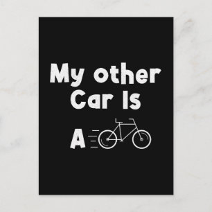 My Other Car is a Bike Holiday Postcard
