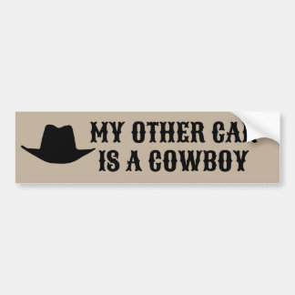 My other car is a cowboy bumper sticker