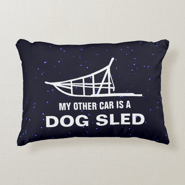 My Other Car Is A Dogsled Decorative Cushion (Front)