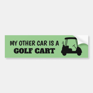 My Other Car is a Golf Cart Sticker
