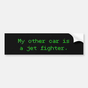 My Other Car Is A Jet Fighter Bumper Sticker