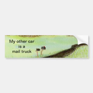 My Other Car is a Mail Truck Bumper Sticker