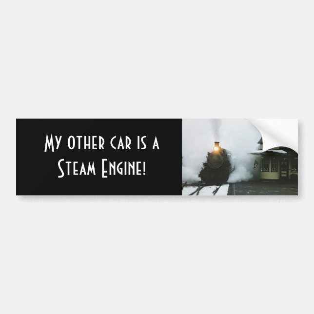 My other car is a Steam Engine! Bumper Sticker (Front)
