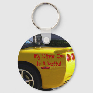 My Other Car Is A Vette! Key Ring