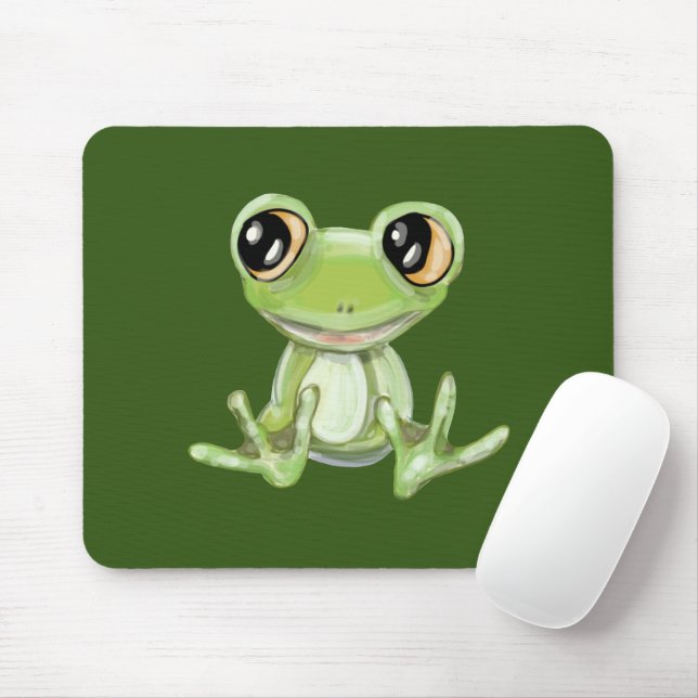 My Other Green Frog Friend Mouse Pad (With Mouse)