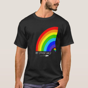 My Other Half Gay Couple Rainbow Pride Cool Lgbt T-Shirt
