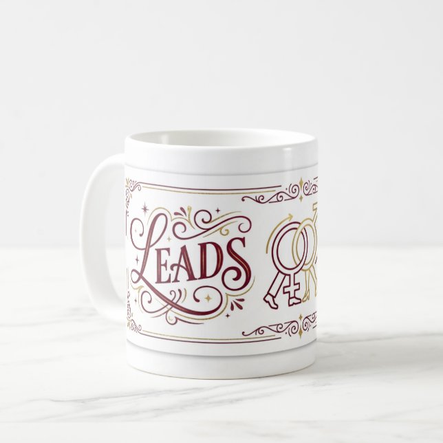 My Other Half Leads / Follows Couples Dance Mug (Front Left)