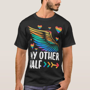 My Other Half LGBTQ+ Couple Matching Lesbian Girlf T-Shirt