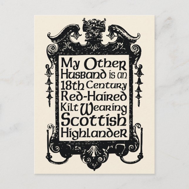My Other Husband - Highlander Postcard (Front)