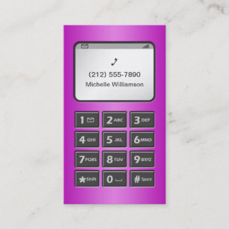 My Other Phone - Purple Personal Calling Cards