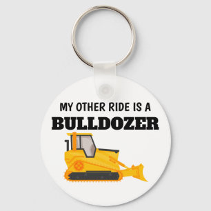My other ride is a bulldozer air freshener key ring