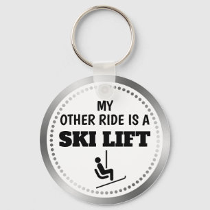 My Other Ride is a Ski Lift Key Ring