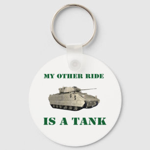 My Other Ride Is A Tank 2 Key Ring