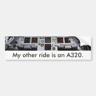 ‘My other ride is an A320.’ car sticker