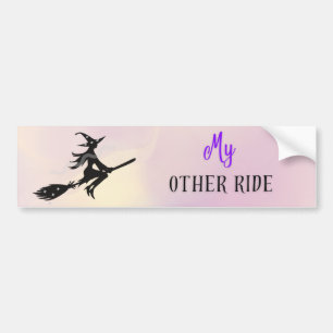 My Other Ride - The Bewitching Broom Bumpersticker Bumper Sticker