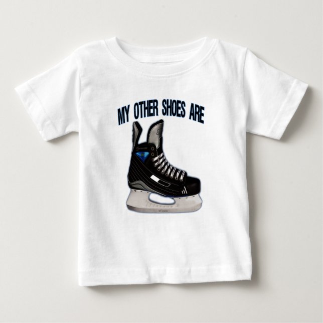 'My Other Shoes Are Skates' Baby T-Shirt (Front)