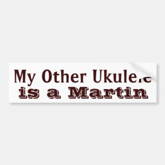 "My Other Ukulele" Ukulele Case Sticker