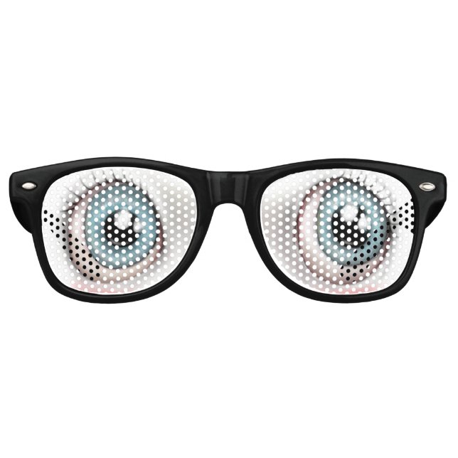 "My Own" Adult Party Shades, White Retro Sunglasses (Front)