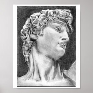 My Own Drawing DAVID After Michelangelo Art Poster