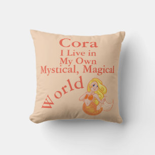 My Own Mystical Magical World Pillow Fun Mermaid