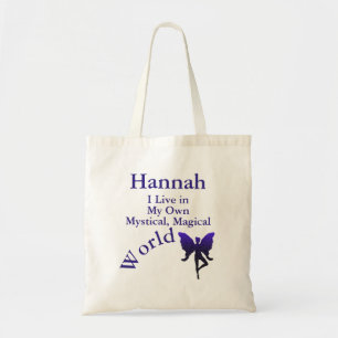 My Own Mystical Magical World Purple Fairy Tote Bag