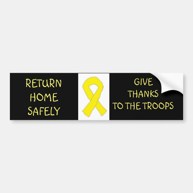 My Own Yellow Ribbon Bumper Sticker (Front)