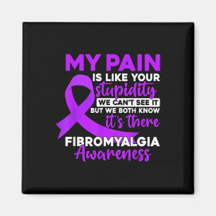 My Pain Is Like Your Stupidity Funny Fibromyalgia Magnet
