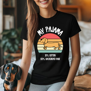 My Pajama Dachshund Retro T-Shirt