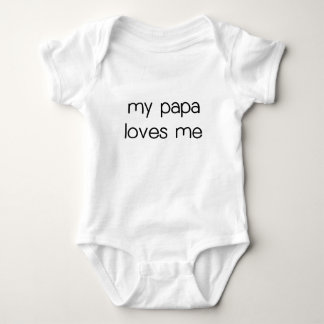 My Papa Loves Me Baby Bodysuit