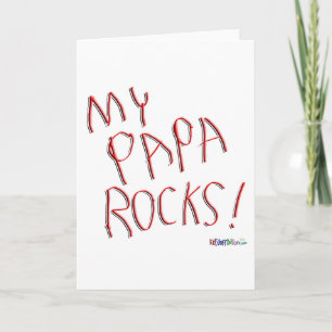 My Papa Rocks! Greeting Card