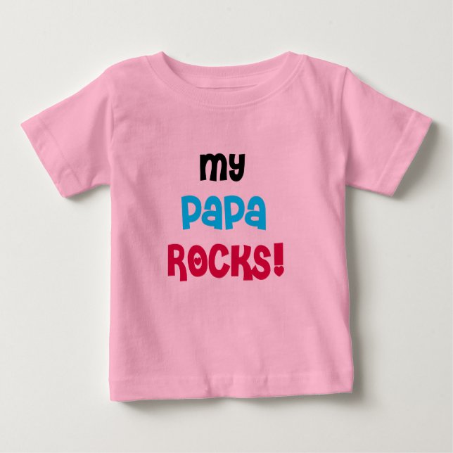 My Papa Rocks Tshirts and Gifts (Front)