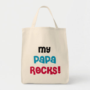 My Papa Rocks Tshirts and Gifts Tote Bag