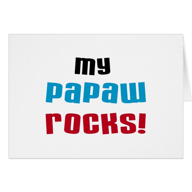 My Papaw Rocks T-shirts and Gifts (Front Horizontal)